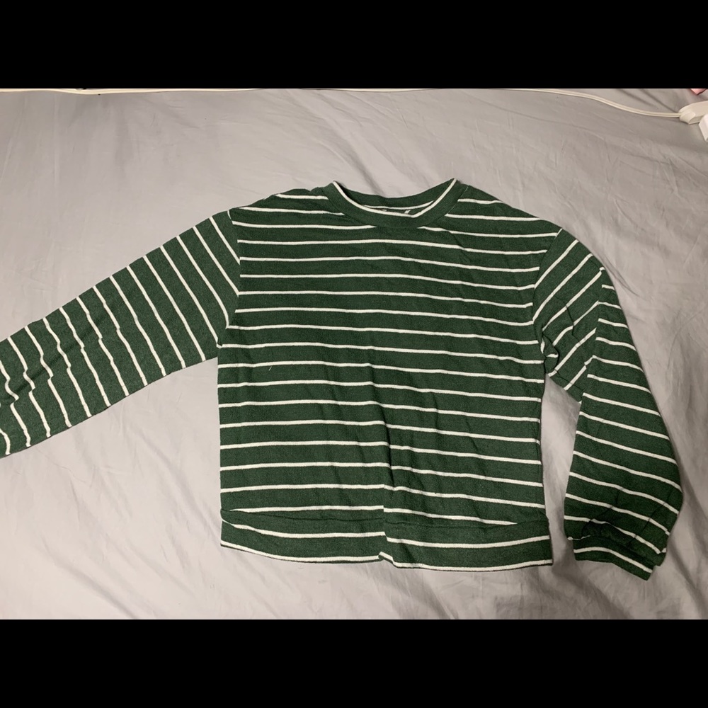 Green Cropped Longsleeve